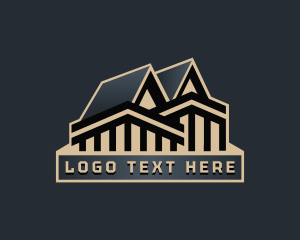 Constuction - House Roofing Construction logo design