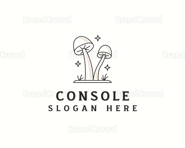 Herbal Organic Mushroom Logo