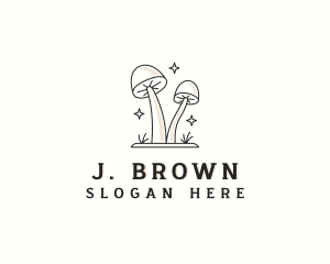 Shrooms - Herbal Organic Mushroom logo design