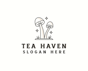 Herbal Organic Mushroom logo design