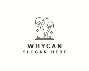 Fungus - Herbal Organic Mushroom logo design