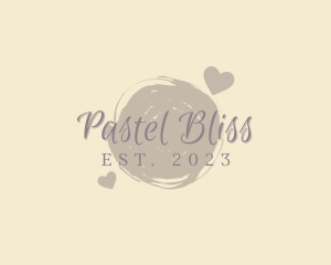 Heart Brush Wordmark logo design