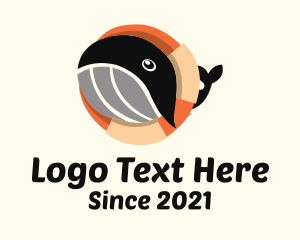 Lifeguard - Life Buoy Whale logo design