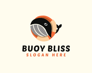 Buoy - Life Buoy Whale logo design