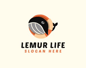 Life Buoy Whale logo design