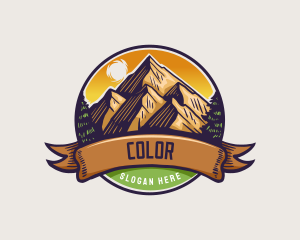 Tourism - Mountain Hiking Peak logo design
