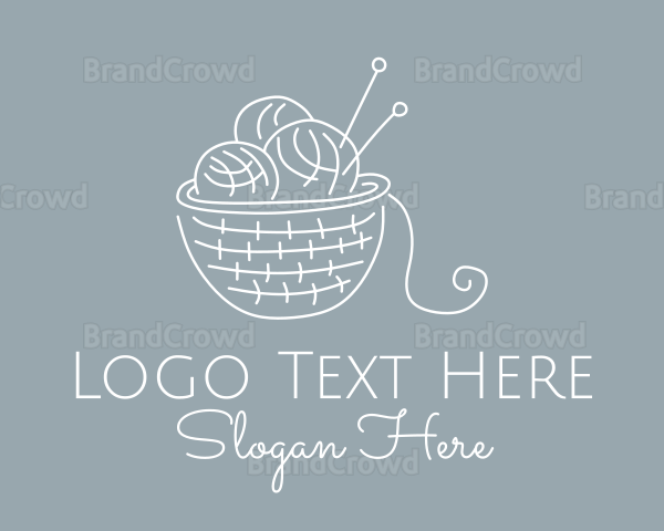 Knitting Needle Yarn Logo