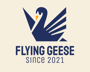 Geese - Swan Duck Bird logo design