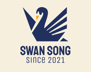 Swan Duck Bird logo design