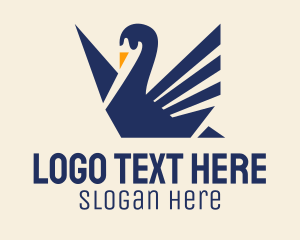 Swan Duck Bird Logo