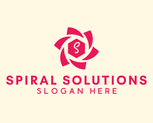 Generic Spiral Hexagon  logo design