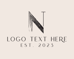 Interior Designer Letter N logo design