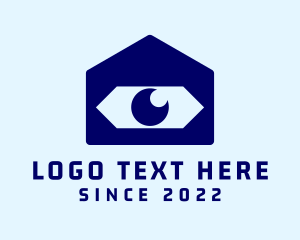 Contact Lens - House Security Surveillance logo design