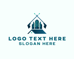 Power Wash - Home Building Power Wash logo design