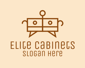 Cabinet - Brown Cabinet Wardrobe logo design