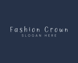 Handwriting Craft Fashion logo design