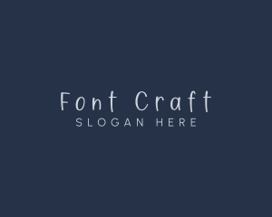 Handwriting Craft Fashion logo design