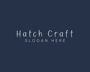 Handwriting Craft Fashion logo design