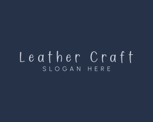 Handwriting Craft Fashion logo design