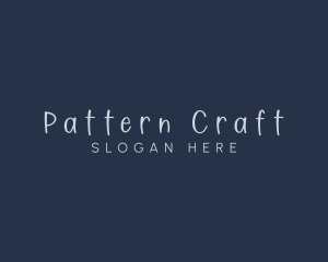 Handwriting Craft Fashion logo design