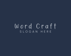 Handwriting Craft Fashion logo design