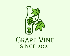 Grapes - Grape Bottle Vine logo design