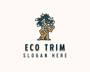 Eco Landscaping Tree logo design