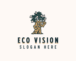 Eco Landscaping Tree logo design