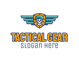 Tactical - Skull Beret Automotive logo design