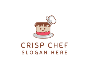 Cute Cake Chef logo design