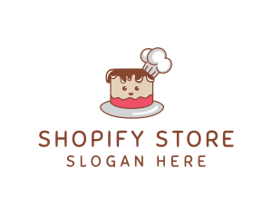 Cute Cake Chef logo design