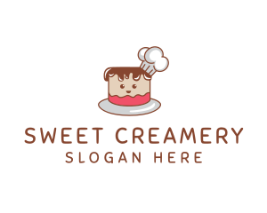 Cute Cake Chef logo design