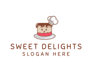 Cute Cake Chef logo design