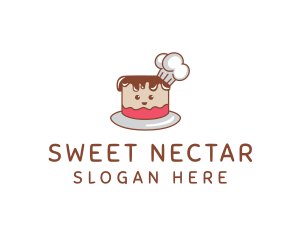 Cute Cake Chef logo design