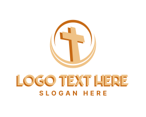 Nun - Religion Holy Cross logo design