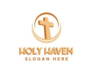 Vatican - Religion Holy Cross logo design