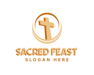 Eucharist - Religion Holy Cross logo design