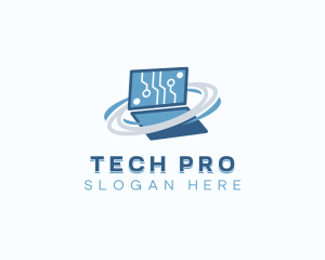 Pc - Cyber Technology Laptop logo design