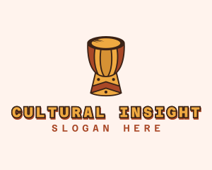 Native Music Djembe logo design