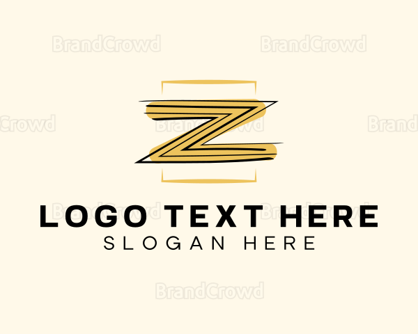Artist Paint Letter Z Logo