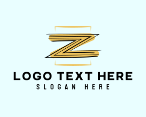 Letter Z - Letter Z Paint Brushstroke logo design