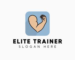 Strong Biceps Fitness logo design