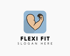 Strong Biceps Fitness logo design