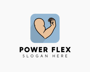 Strong Biceps Fitness logo design