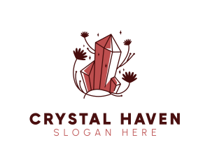 Crystals - Luxury Ruby Boutique logo design