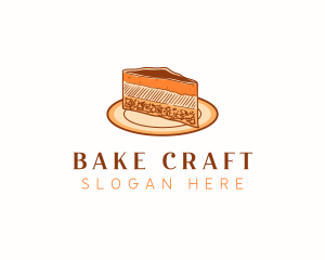 Cheesecake Sweets Dessert logo design