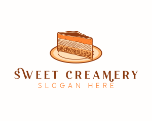 Cheesecake Sweets Dessert logo design