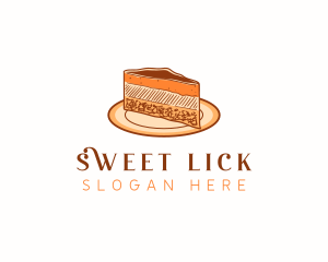 Cheesecake Sweets Dessert logo design