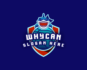 Basketball Sports Shark Logo