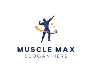 Bodybuilding - Muscle Bodybuilding Gym logo design